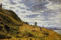 Monet, Claude Oscar - Taking a Walk on the Cliffs of Sainte-Adresse